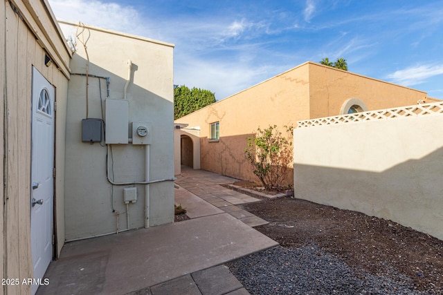 exterior space with a patio area