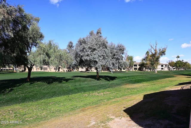 surrounding community featuring a lawn