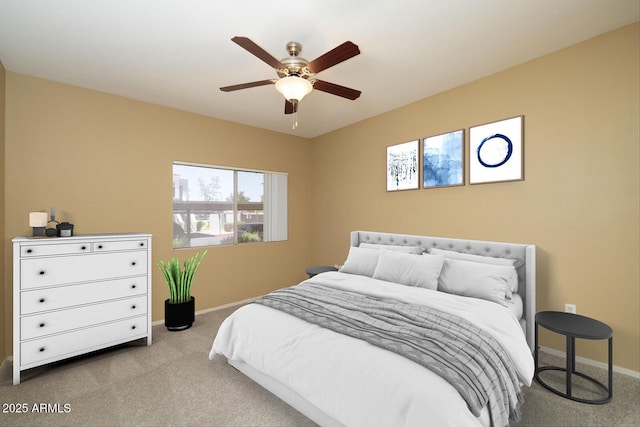 11375 E Sahuaro Dr Unit 1055, Scottsdale, AZ 85259 - bedroom featuring carpet floors and ceiling fan