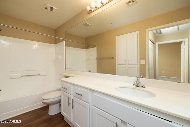 11375 E Sahuaro Dr Unit 1055, Scottsdale, AZ 85259 - bathroom with vanity,  shower combination, and wood finished floors