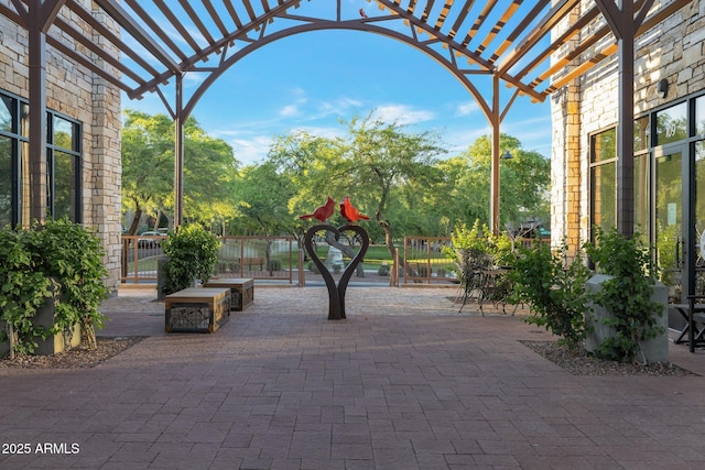 19908 W Montecito Ave, Litchfield Park, AZ 85340 - view of patio with a pergola