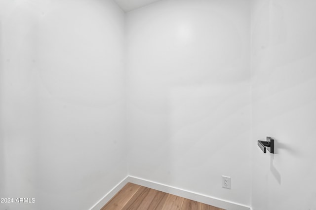 empty room featuring hardwood / wood-style floors