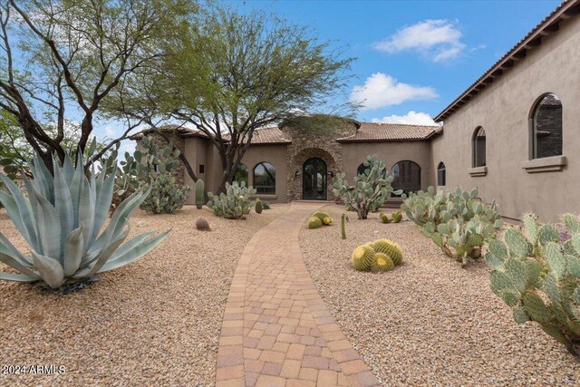 view of mediterranean / spanish house