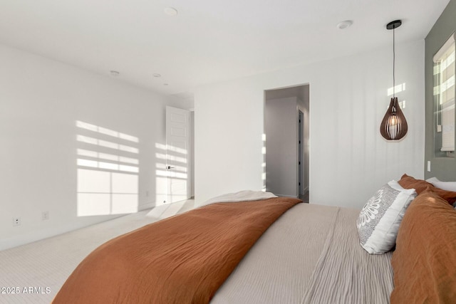 bedroom with carpet flooring