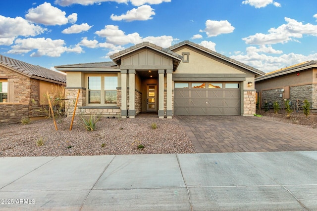 view of front of home featuring a garage