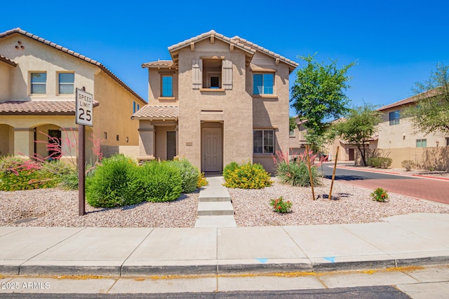 9148 W Meadow Dr, Peoria, AZ 85382 - view of front facade with a tile roof and stucco siding