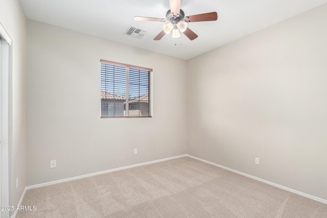 9148 W Meadow Dr, Peoria, AZ 85382 - spare room featuring light colored carpet, baseboards, and ceiling fan