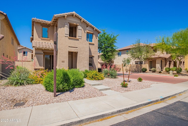 9148 W Meadow Dr, Peoria, AZ 85382 - view of front of property with a tiled roof and stucco siding