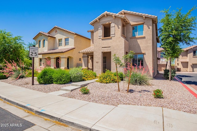 9148 W Meadow Dr, Peoria, AZ 85382 - view of front of home with a tiled roof and stucco siding