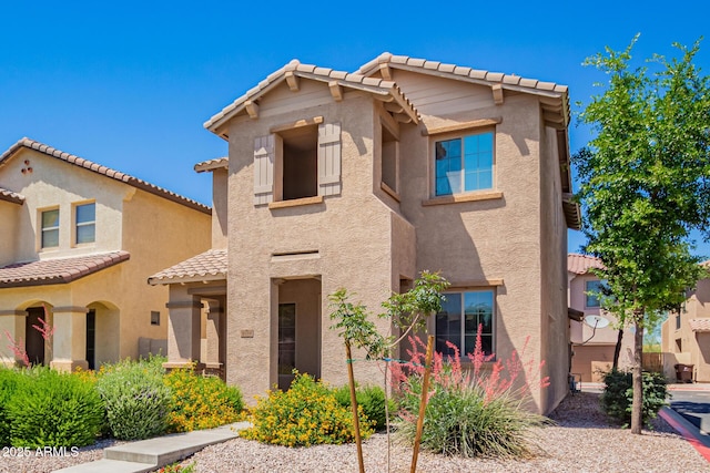 9148 W Meadow Dr, Peoria, AZ 85382 - view of front of home with a tile roof and stucco siding