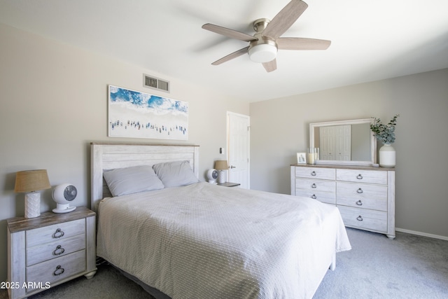 8135 N Central Ave Unit 1, Phoenix, AZ 85020 - carpeted bedroom featuring a ceiling fan and baseboards