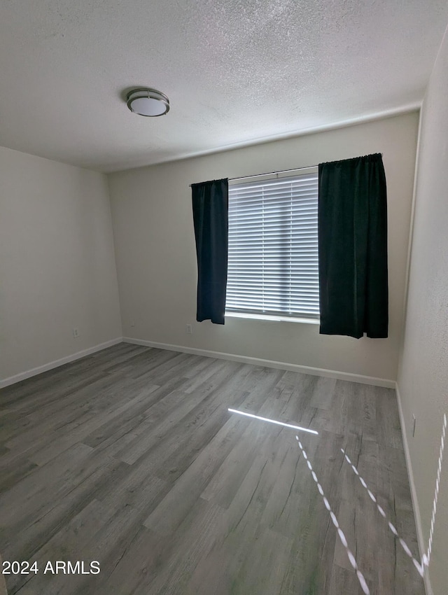 spare room featuring wood-type flooring