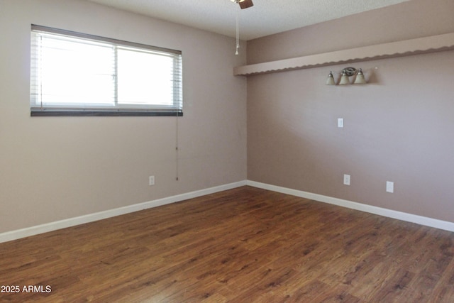 3345 E University Dr Unit 2, Mesa, AZ 85213 - spare room featuring wood finished floors and ceiling fan