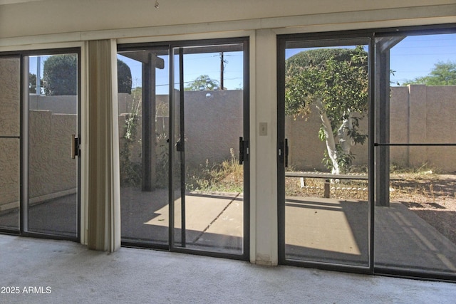 3345 E University Dr Unit 2, Mesa, AZ 85213 - doorway to outside featuring carpet floors