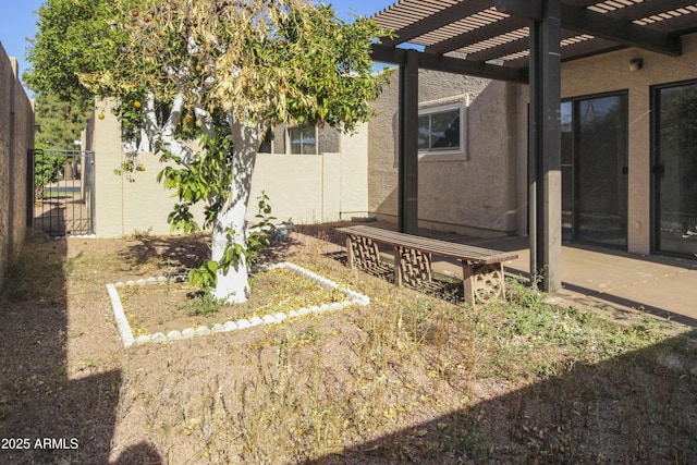 3345 E University Dr Unit 2, Mesa, AZ 85213 - view of yard featuring a pergola and a patio