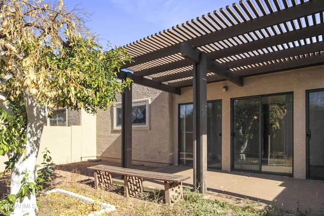 3345 E University Dr Unit 2, Mesa, AZ 85213 - view of patio with a pergola