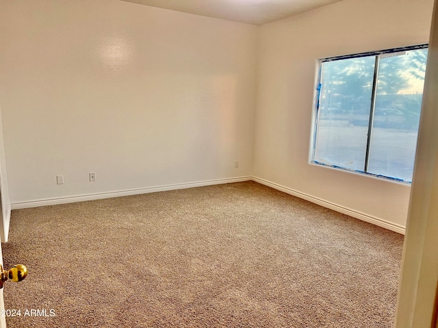 view of carpeted empty room