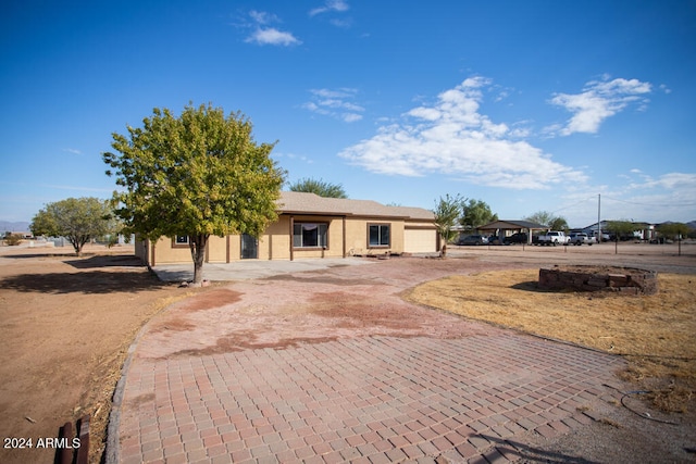 ranch-style house with a garage