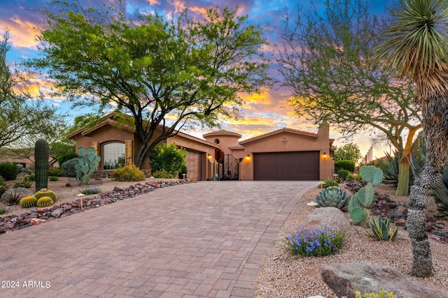 view of front of house featuring a garage