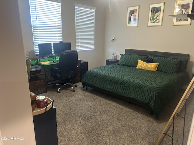 bedroom featuring carpet flooring