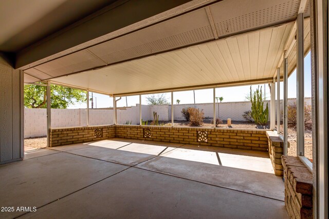 view of patio with fence