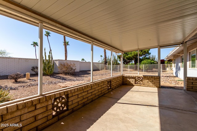 view of patio / terrace featuring a fenced backyard