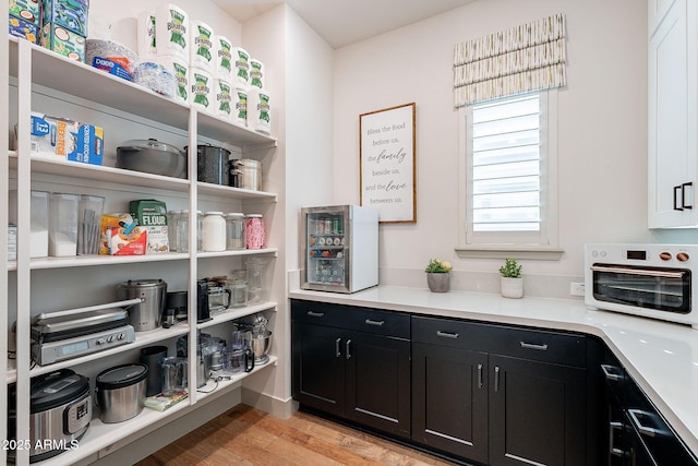 pantry featuring a toaster