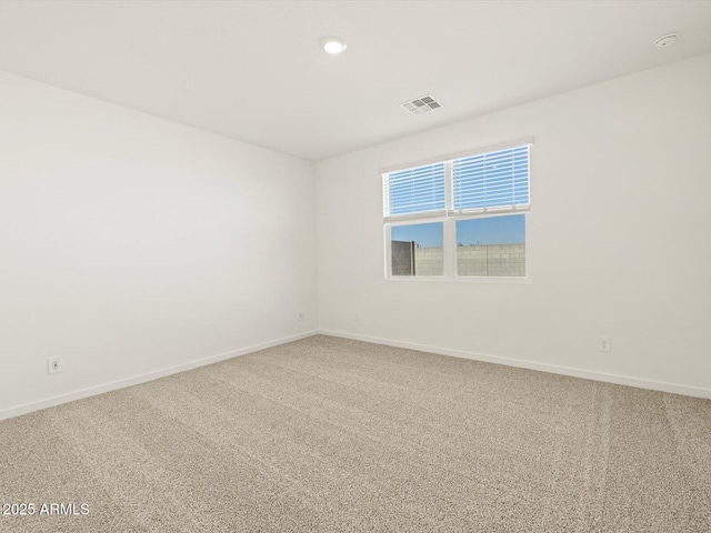 view of carpeted empty room