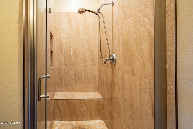 room details with a stall shower