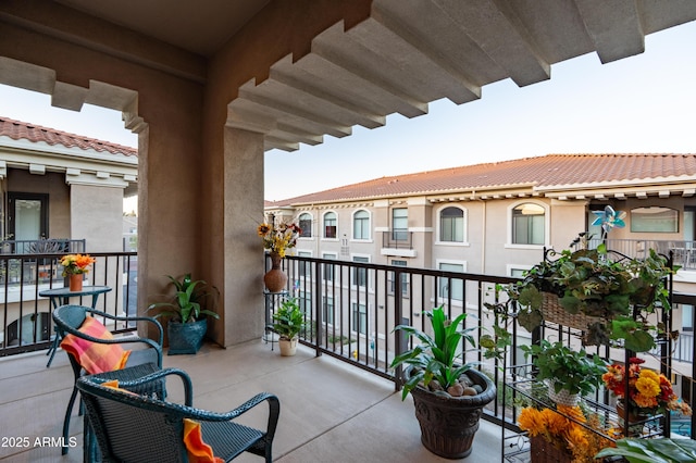 view of balcony