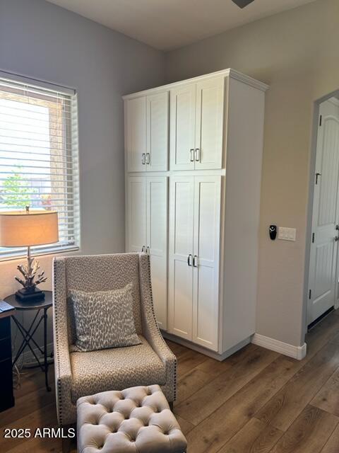6135 E Livingston Loop, Prescott Valley, AZ 86314 - sitting room featuring wood finished floors, plenty of natural light, and baseboards