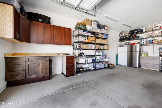 6135 E Livingston Loop, Prescott Valley, AZ 86314 - garage featuring freestanding refrigerator