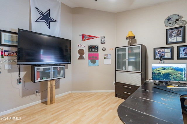 interior space featuring light hardwood / wood-style floors