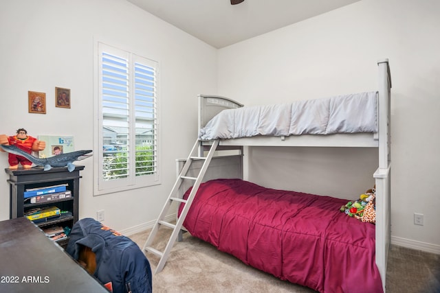 bedroom featuring carpet floors