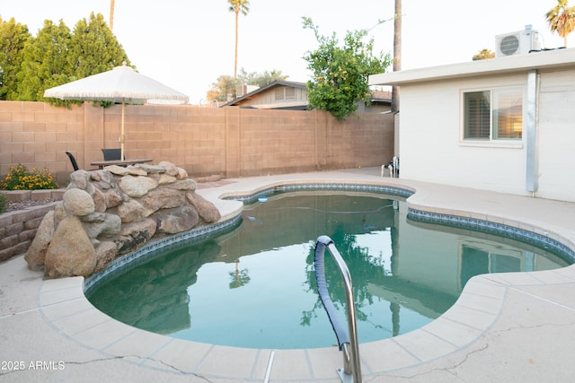 1894 E Julie Dr, Tempe, AZ 85283 - view of pool with a fenced backyard and a patio