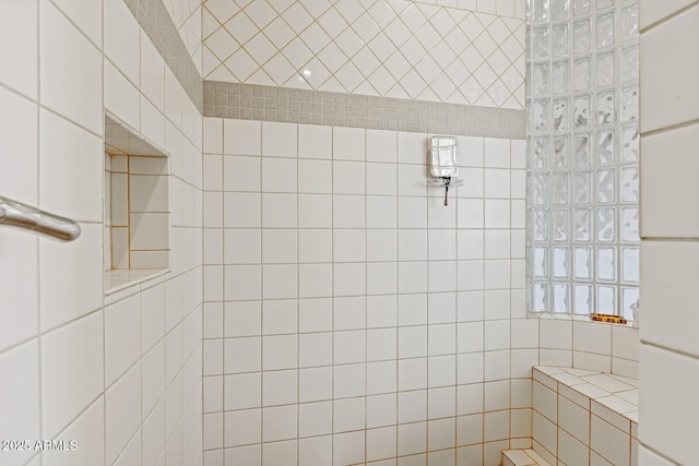 full bathroom with walk in shower
