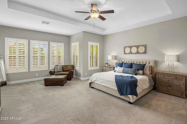 2051 E Aris Dr, Gilbert, AZ 85298 - bedroom featuring carpet floors, visible vents, baseboards, and multiple windows