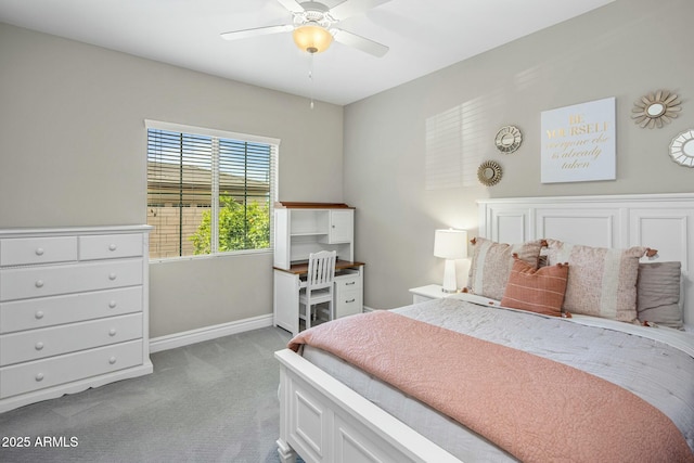 2051 E Aris Dr, Gilbert, AZ 85298 - carpeted bedroom featuring baseboards and ceiling fan