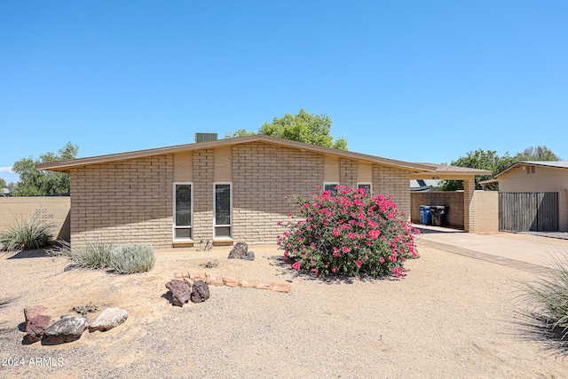 view of ranch-style house