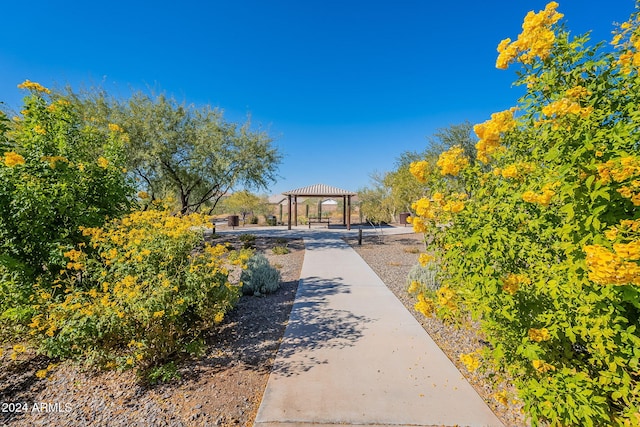 surrounding community with a gazebo