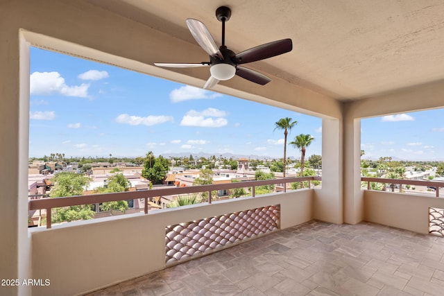 4200 N Miller Rd Unit 504, Scottsdale, AZ 85251 - balcony featuring ceiling fan