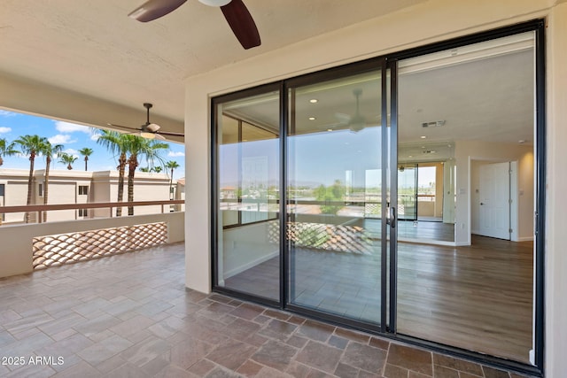 4200 N Miller Rd Unit 504, Scottsdale, AZ 85251 - view of patio featuring ceiling fan