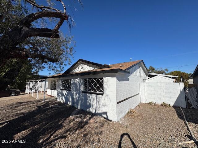 view of side of property