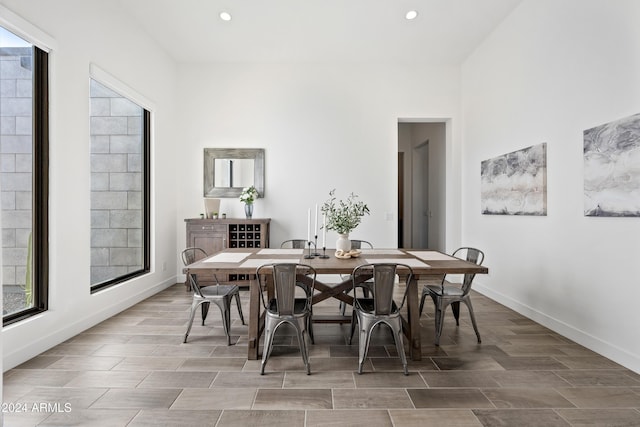 view of dining area