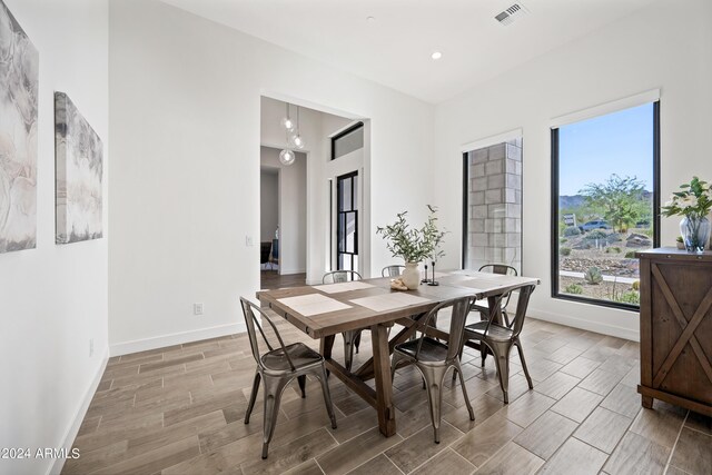 view of dining room