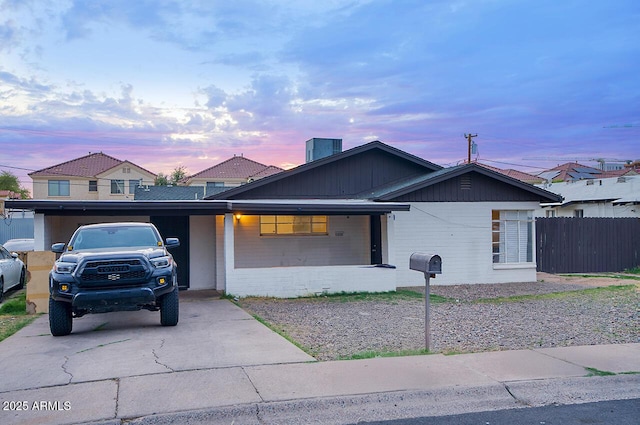 1432 S Stanley Pl, Tempe, AZ 85281 - single story home with brick siding, fence, and driveway