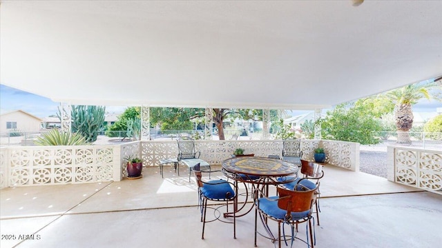 10506 W Desert Forest Cir, Sun City, AZ 85351 - view of patio with fence and outdoor dining area