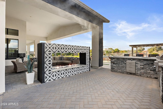 view of patio / terrace featuring area for grilling