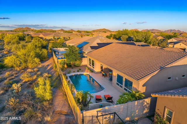 5626 E Sleepy Ranch Rd, Cave Creek, AZ 85331 - aerial perspective of suburban area with a pool area