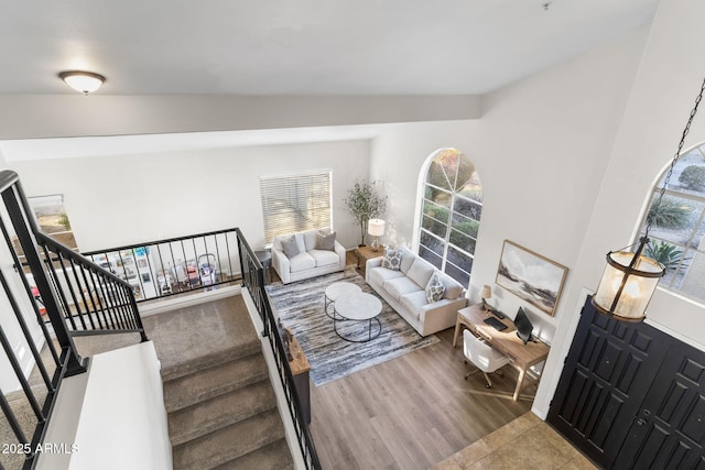 living room featuring wood finished floors